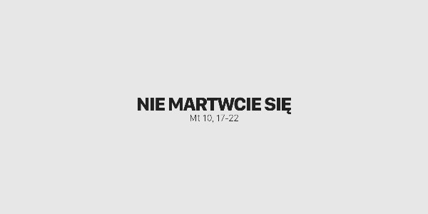 Jedno Słowo - Nie martwcie się